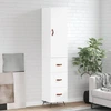 Image de vidaXL Highboard blanc 34,5x34x180 cm Bois composite