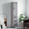 Image de vidaXL Highboard Gris Sonoma 34,5x34x180 cm Matériau dérivé du bois