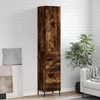 Image de vidaXL Highboard chêne fumé 34,5x34x180 cm bois composite