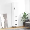Image de vidaXL Highboard blanc 34,5x34x180 cm Bois composite