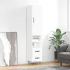 Image de vidaXL Highboard blanc 34,5x34x180 cm Bois composite
