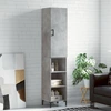 Image de vidaXL Highboard gris béton 34,5x34x180 cm Bois composite
