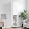Image de vidaXL Highboard blanc 34,5x34x180 cm Bois composite