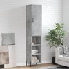 Image de vidaXL Highboard gris béton 34,5x34x180 cm Bois composite