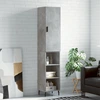 Image de vidaXL Highboard gris béton 34,5x34x180 cm Bois composite