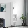 Image de vidaXL Highboard blanc 34,5x34x180 cm Bois composite