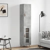 Image de vidaXL Highboard gris béton 34,5x34x180 cm Bois composite