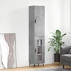 Image de vidaXL Highboard gris béton 34,5x34x180 cm Bois composite