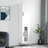 Image de vidaXL Highboard blanc 34,5x34x180 cm Bois composite