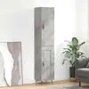 Image de vidaXL Highboard gris béton 34,5x34x180 cm Bois composite