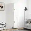 Image de vidaXL Highboard blanc 34,5x34x180 cm Bois composite