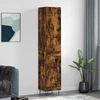 Image de vidaXL Highboard chêne fumé 34,5x34x180 cm bois composite