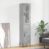 Image de vidaXL Highboard gris béton 34,5x34x180 cm Bois composite