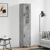 Image de vidaXL Highboard gris béton 34,5x34x180 cm Bois composite