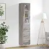Image de vidaXL Highboard Gris Sonoma 34,5x34x180 cm Matériau dérivé du bois