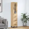 Image de vidaXL Highboard chêne Sonoma 34,5x34x180 cm Matériau dérivé du bois