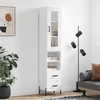 Image de vidaXL Highboard blanc 34,5x34x180 cm Bois composite