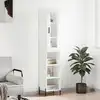 Image de vidaXL Highboard blanc 34,5x34x180 cm Bois composite