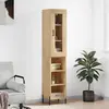 Image de vidaXL Highboard chêne Sonoma 34,5x34x180 cm Matériau dérivé du bois