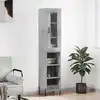 Image de vidaXL Highboard gris béton 34,5x34x180 cm Bois composite