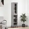 Image de vidaXL Highboard Gris Sonoma 34,5x34x180 cm Matériau dérivé du bois