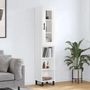 Image de vidaXL Highboard blanc 34,5x34x180 cm Bois composite