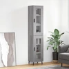 Image de vidaXL Highboard Gris Sonoma 34,5x34x180 cm Matériau dérivé du bois