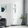 Image de vidaXL Highboard blanc 34,5x34x180 cm Bois composite