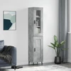 Image de vidaXL Highboard gris béton 34,5x34x180 cm Bois composite