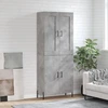Image de vidaXL Highboard gris béton 69,5x34x180 cm Bois composite