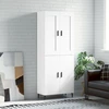 Image de vidaXL Highboard blanc 69,5x34x180 cm Bois composite