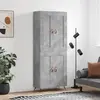 Image de vidaXL Highboard gris béton 69,5x34x180 cm Bois composite