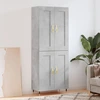 Image de vidaXL Highboard gris béton 69,5x34x180 cm Bois composite