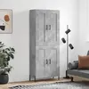 Image de vidaXL Highboard gris béton 69,5x34x180 cm Bois composite