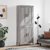 Image de vidaXL Highboard Gris Sonoma 69,5x34x180 cm Matériau dérivé du bois