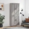 Image de vidaXL Highboard Gris Sonoma 69,5x34x180 cm Matériau dérivé du bois