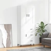 Image de vidaXL Highboard blanc 69,5x34x180 cm Bois composite