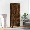 Image de vidaXL Highboard chêne fumé 69,5x34x180 cm bois composite