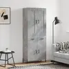 Image de vidaXL Highboard gris béton 69,5x34x180 cm Bois composite