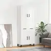 Image de vidaXL Highboard blanc 69,5x34x180 cm Bois composite