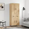 Image de vidaXL Highboard chêne Sonoma 69,5x34x180 cm Matériau dérivé du bois