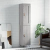 Image de vidaXL Highboard Gris Sonoma 34,5x34x180 cm Matériau dérivé du bois