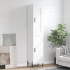 Image de vidaXL Highboard blanc 34,5x34x180 cm Bois composite