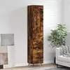 Image de vidaXL Highboard chêne fumé 34,5x34x180 cm bois composite