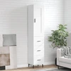 Image de vidaXL Highboard blanc 34,5x34x180 cm Bois composite