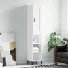 Image de vidaXL Highboard blanc 34,5x34x180 cm Bois composite