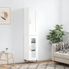 Image de vidaXL Highboard blanc 34,5x34x180 cm Bois composite