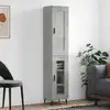 Image de vidaXL Highboard gris béton 34,5x34x180 cm Bois composite