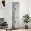 Image de vidaXL Highboard gris béton 34,5x34x180 cm Bois composite