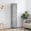 Image de vidaXL Highboard gris béton 34,5x34x180 cm Bois composite